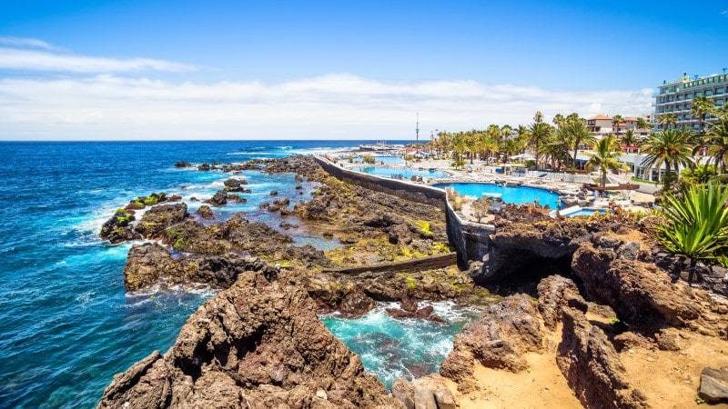 The lake Martianez in Puerto de la Cruz, Tenerife