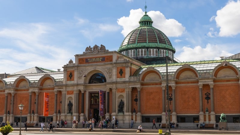 Ny Carlsberg Glyptotek in the central part of the city of Copenhagen