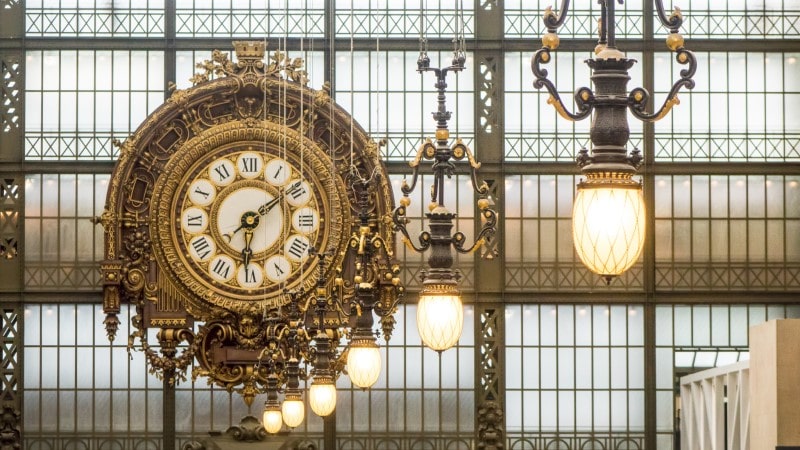 Orsay Museum (Musee d'Orsay) golden clock