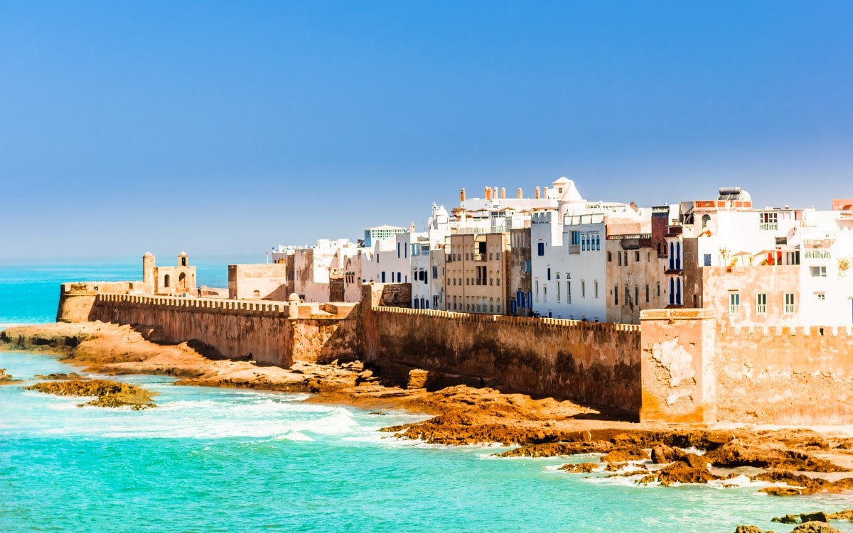 Seaside view of Essouira in Morocco