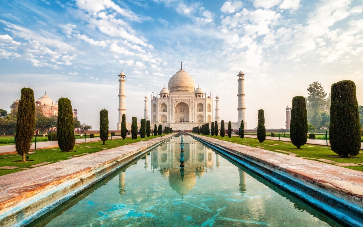 Taj Majal in India at sunrise