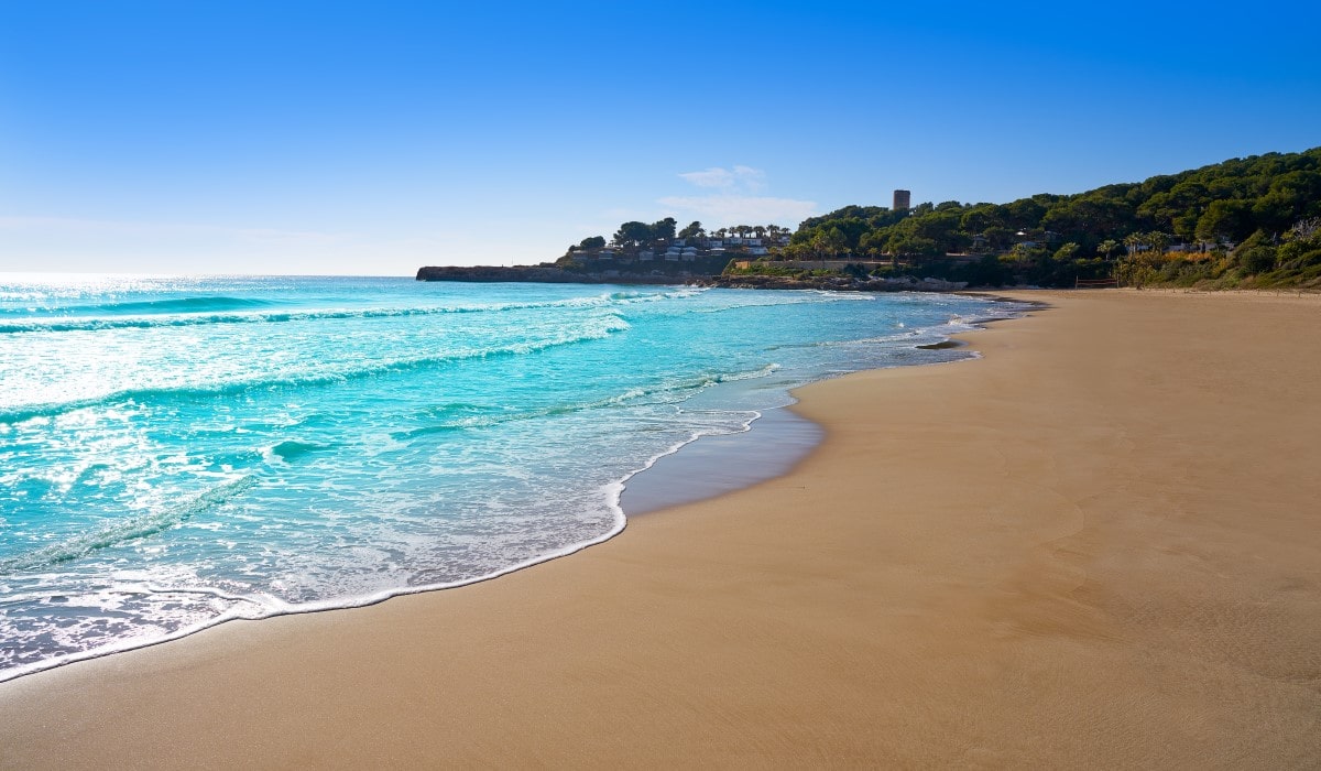 Tarragona Platja La Mora in Costa Dorada of Catalonia